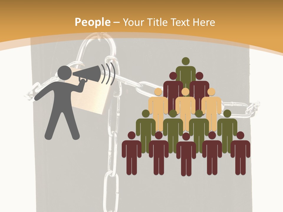 Classified Security Padlock PowerPoint Template