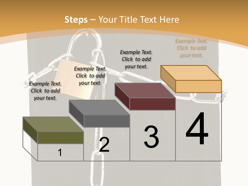 Classified Security Padlock PowerPoint Template