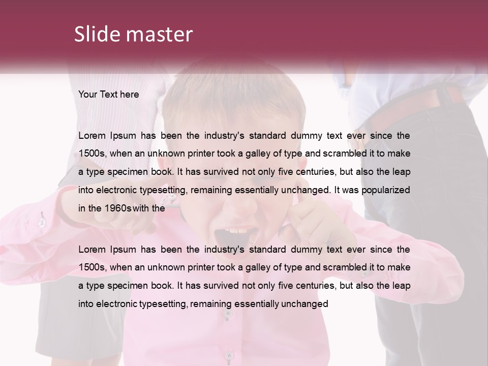 Fighting Misery Sadness PowerPoint Template