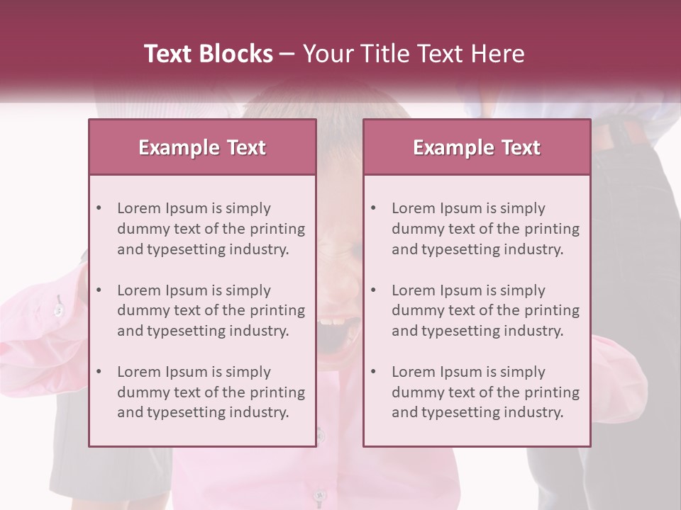 Fighting Misery Sadness PowerPoint Template