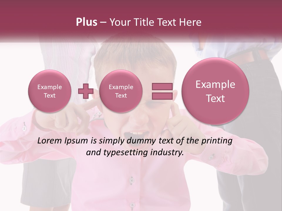 Fighting Misery Sadness PowerPoint Template