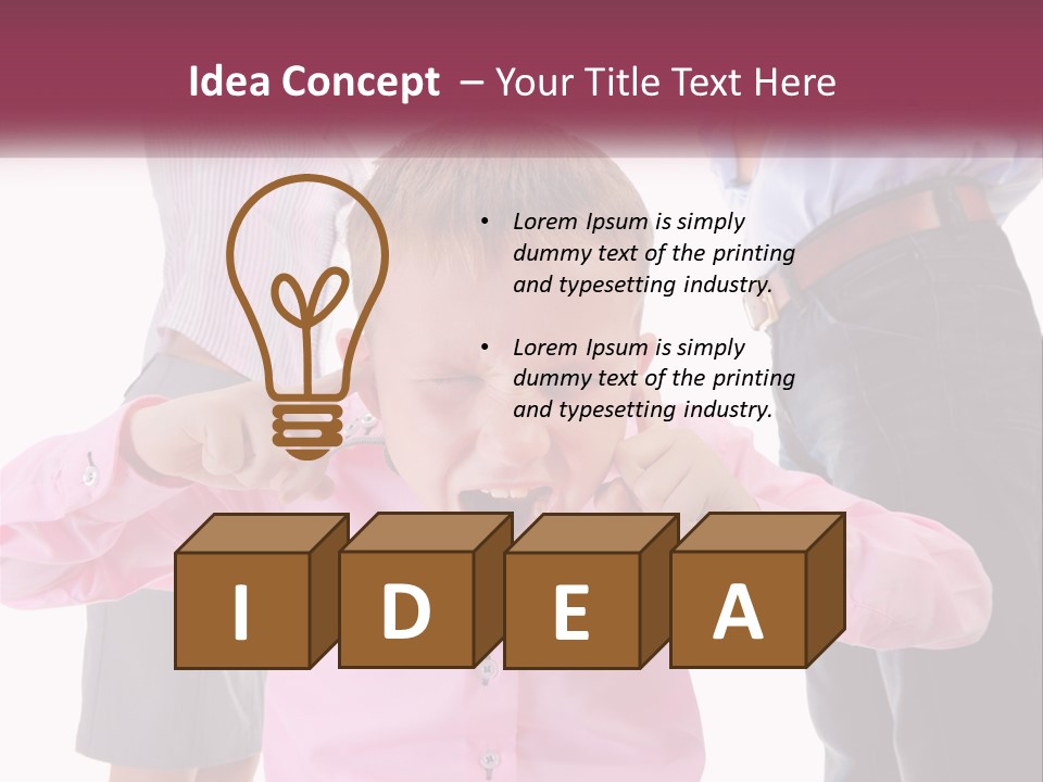 Fighting Misery Sadness PowerPoint Template