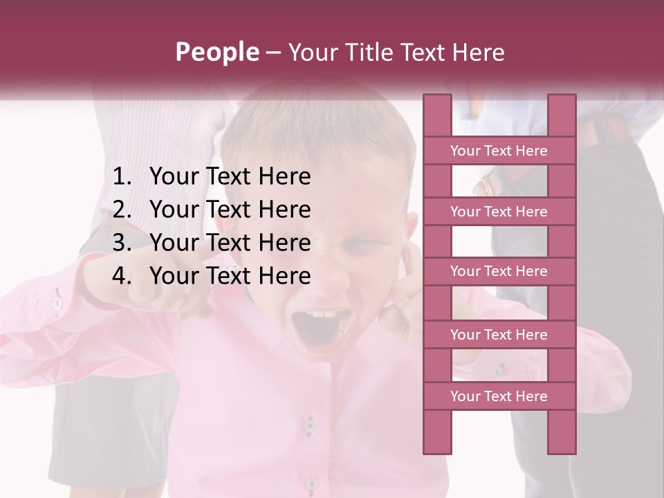 Fighting Misery Sadness PowerPoint Template