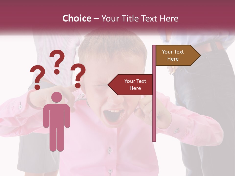 Fighting Misery Sadness PowerPoint Template