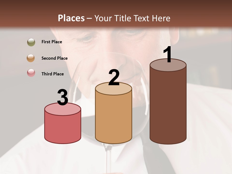 Mature Degustation Bottle PowerPoint Template