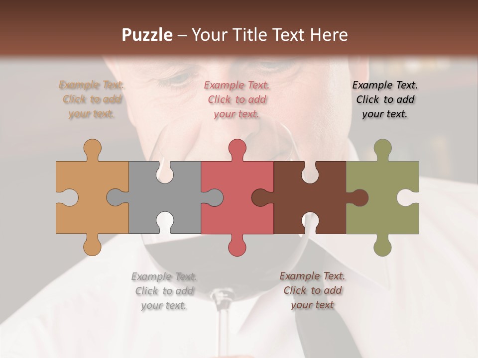 Mature Degustation Bottle PowerPoint Template