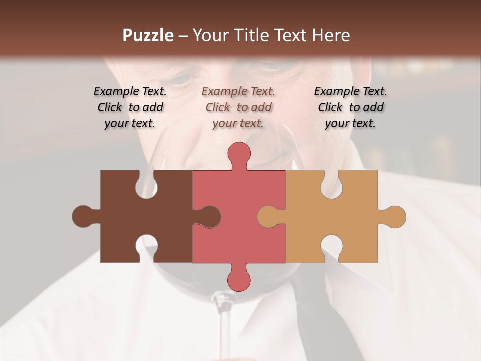 Mature Degustation Bottle PowerPoint Template