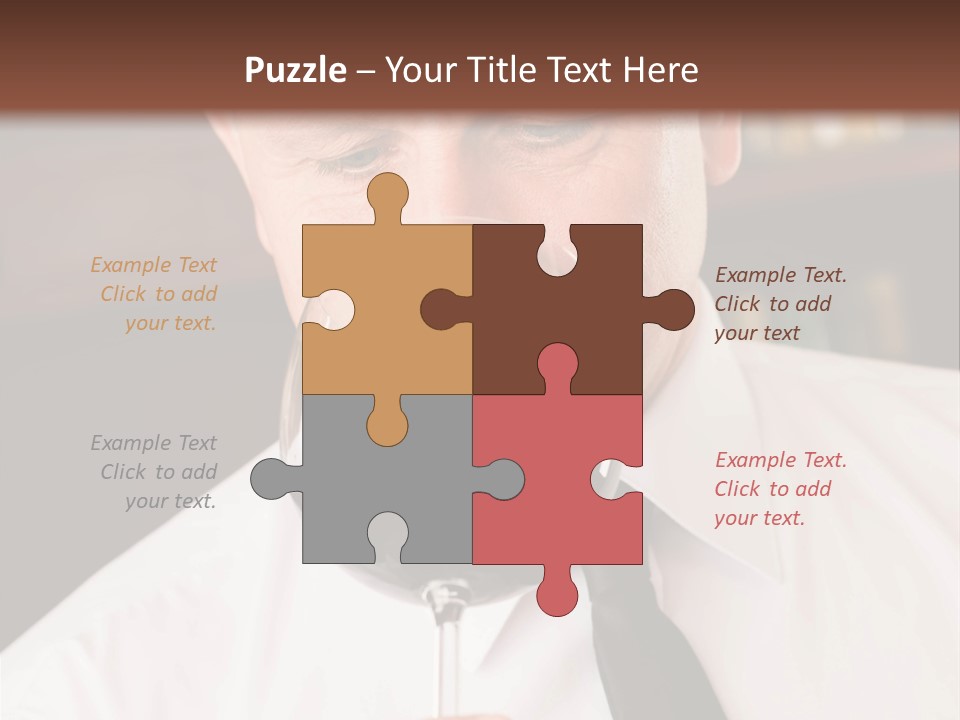 Mature Degustation Bottle PowerPoint Template