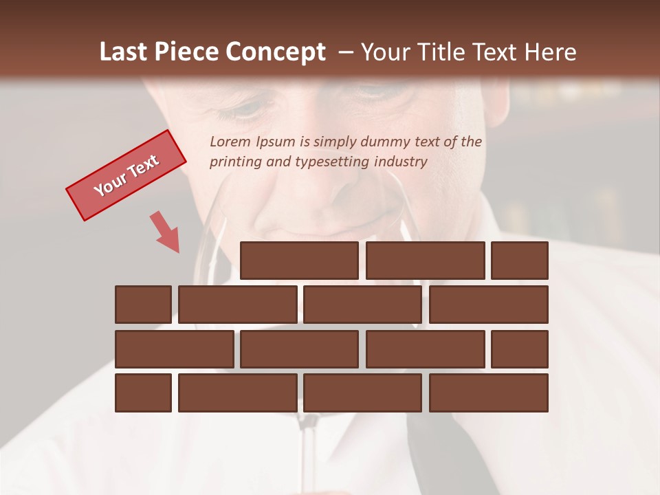 Mature Degustation Bottle PowerPoint Template