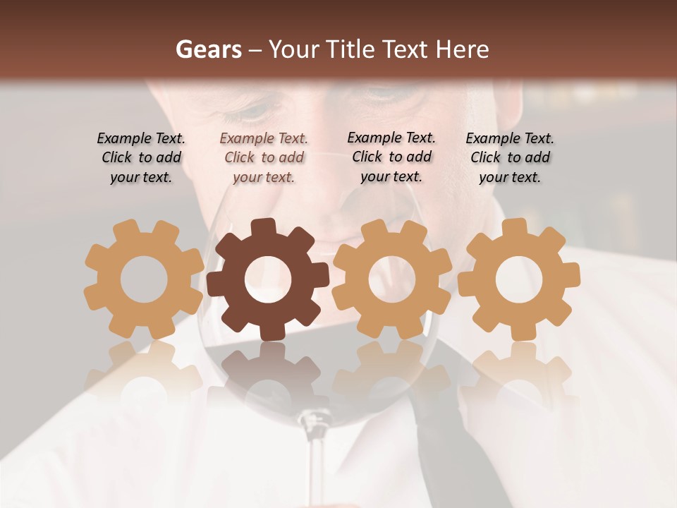 Mature Degustation Bottle PowerPoint Template