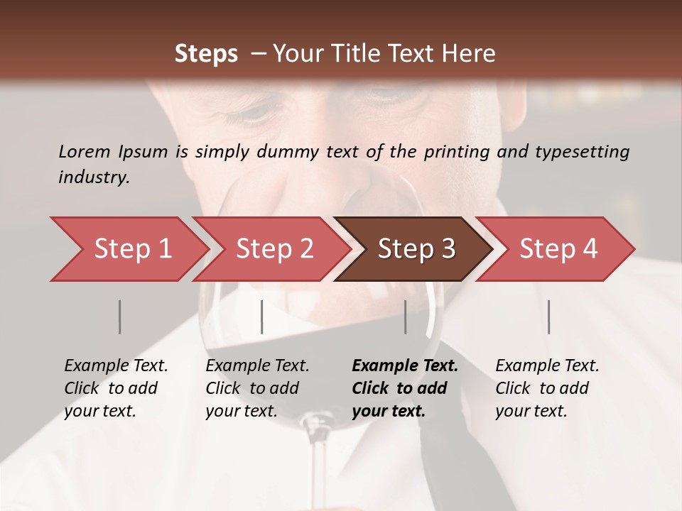Mature Degustation Bottle PowerPoint Template