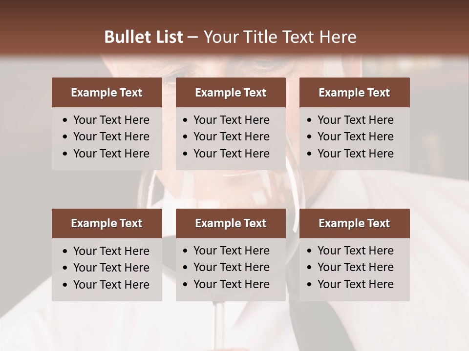 Mature Degustation Bottle PowerPoint Template