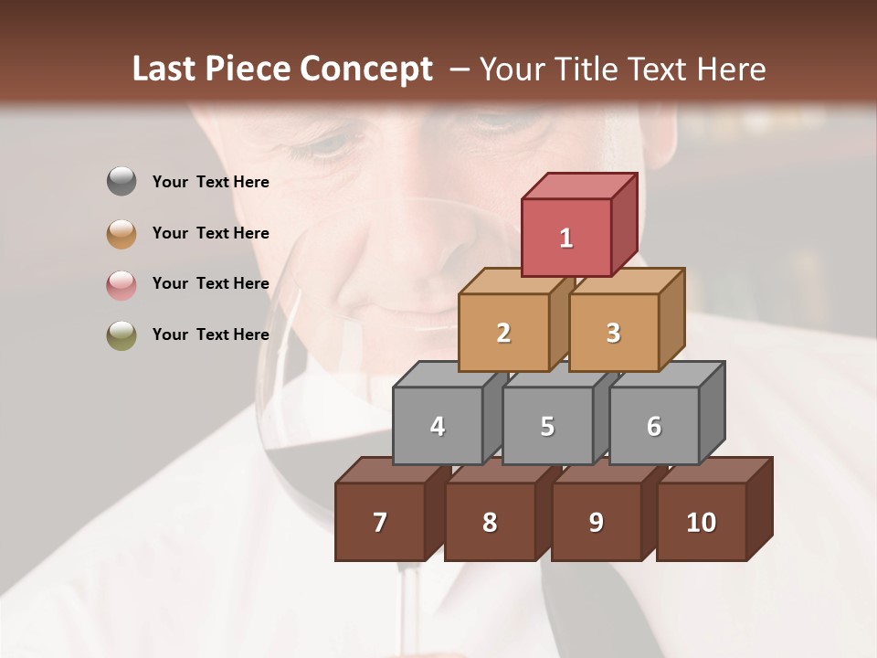 Mature Degustation Bottle PowerPoint Template