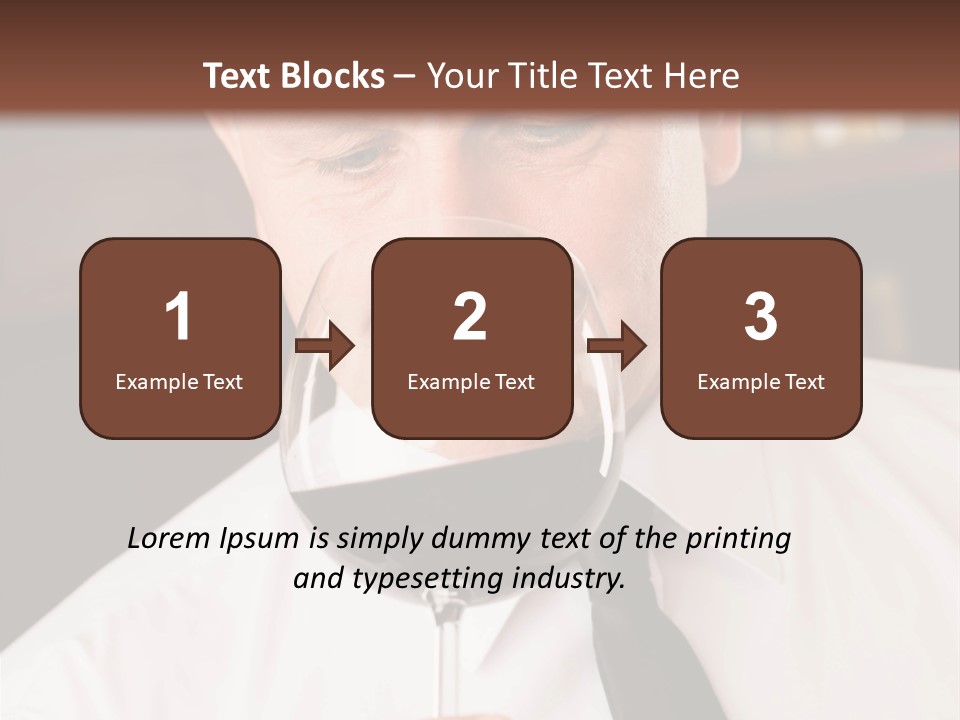 Mature Degustation Bottle PowerPoint Template