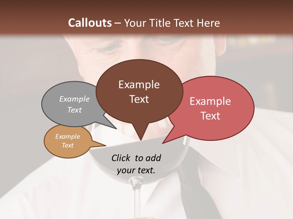 Mature Degustation Bottle PowerPoint Template