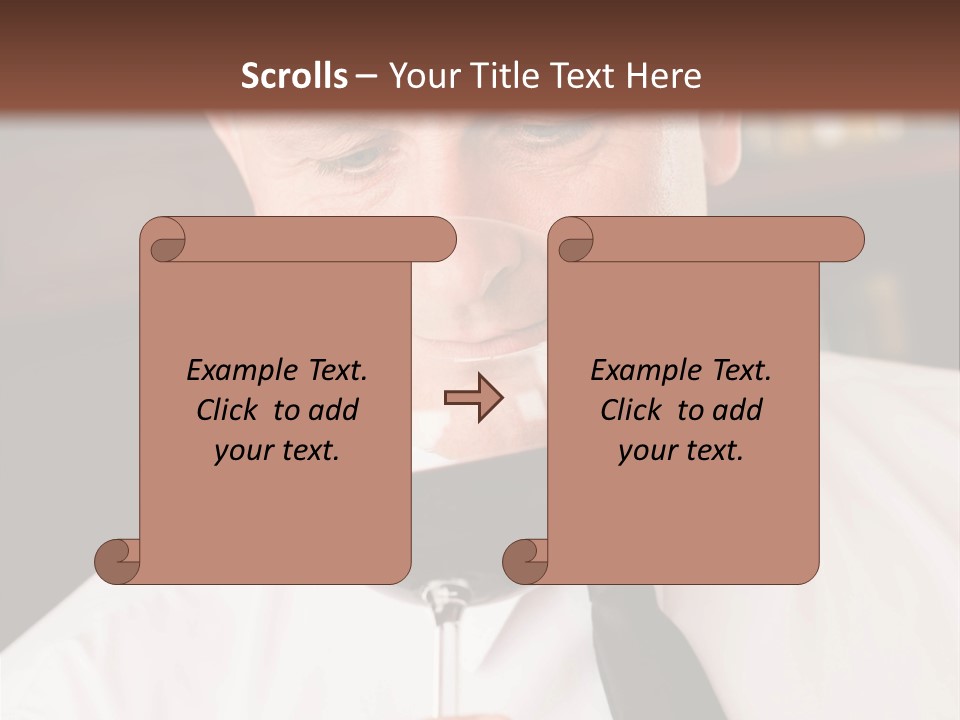 Mature Degustation Bottle PowerPoint Template