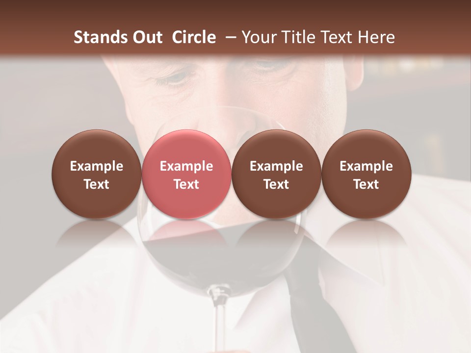 Mature Degustation Bottle PowerPoint Template