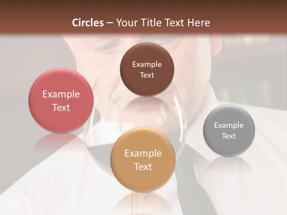 Mature Degustation Bottle PowerPoint Template