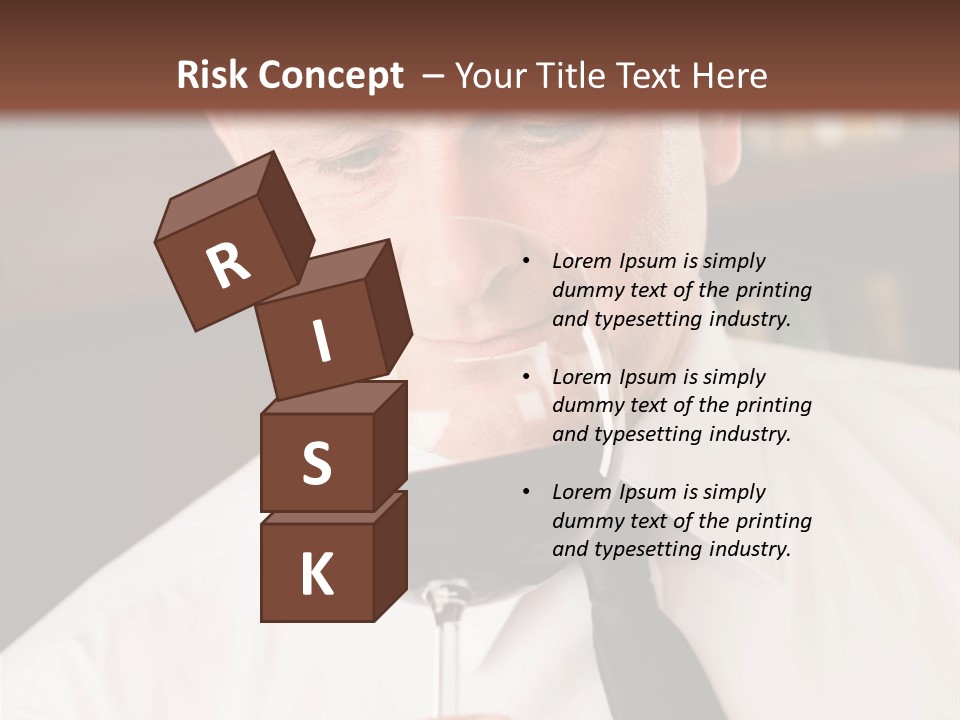 Mature Degustation Bottle PowerPoint Template