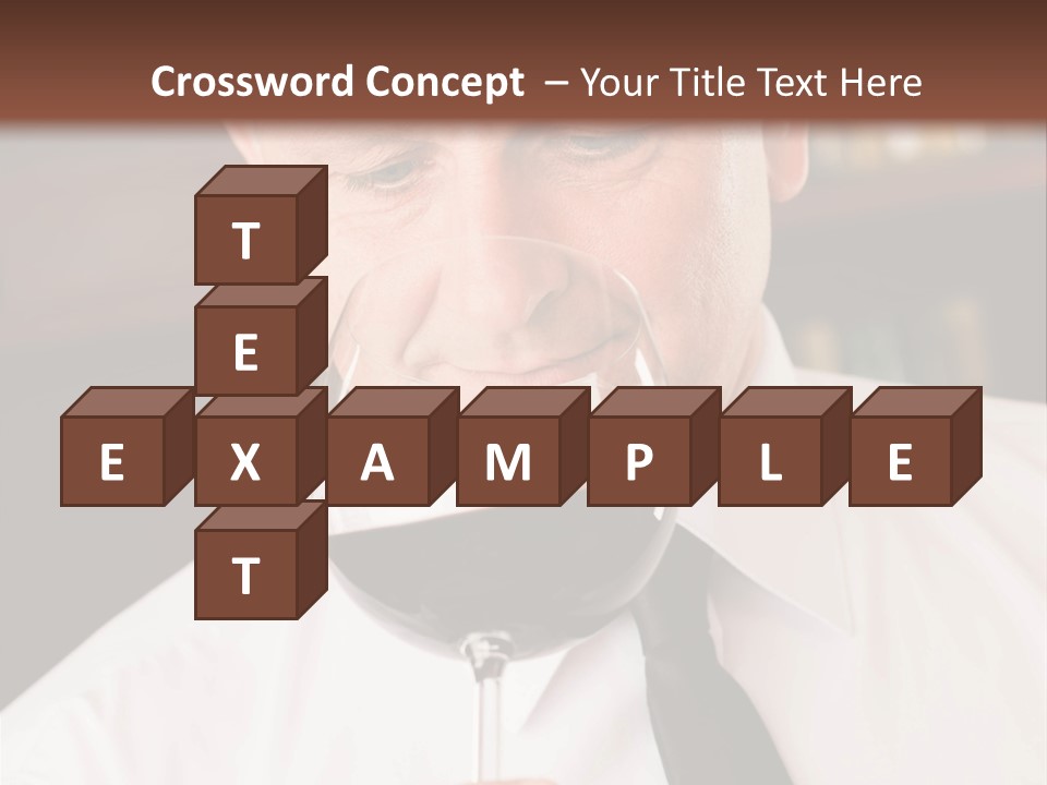 Mature Degustation Bottle PowerPoint Template