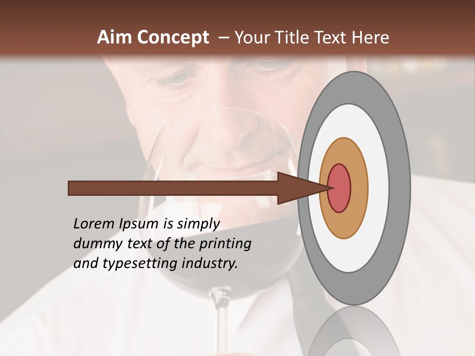 Mature Degustation Bottle PowerPoint Template