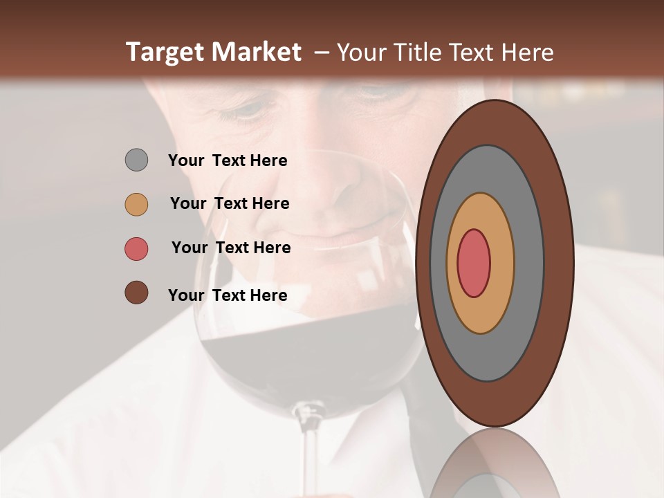 Mature Degustation Bottle PowerPoint Template