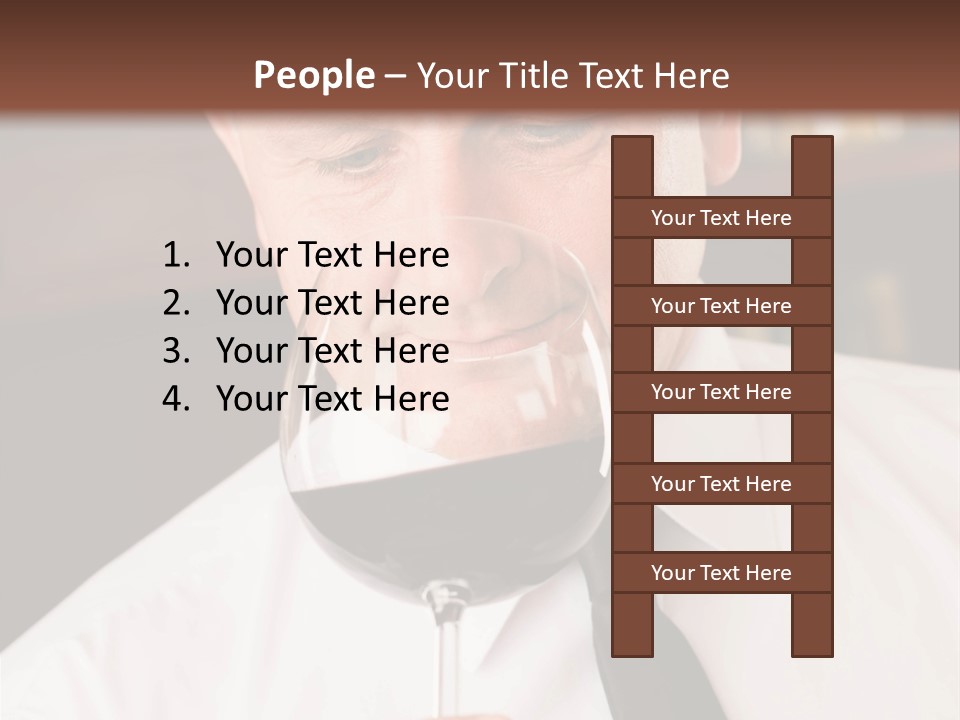 Mature Degustation Bottle PowerPoint Template