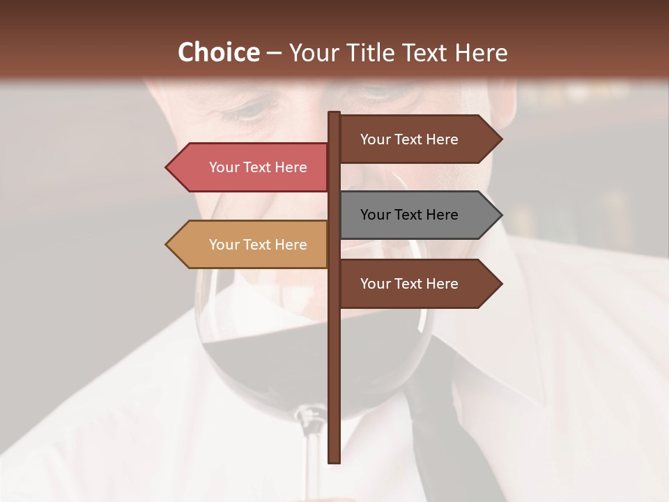 Mature Degustation Bottle PowerPoint Template