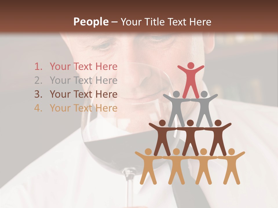 Mature Degustation Bottle PowerPoint Template