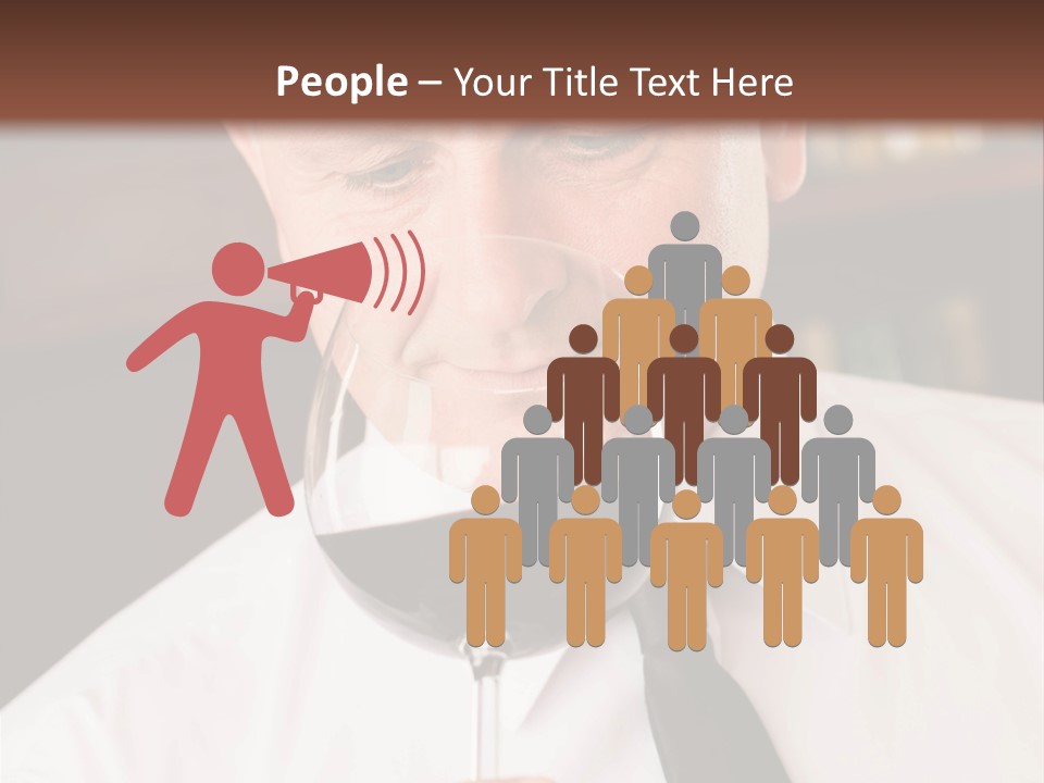 Mature Degustation Bottle PowerPoint Template