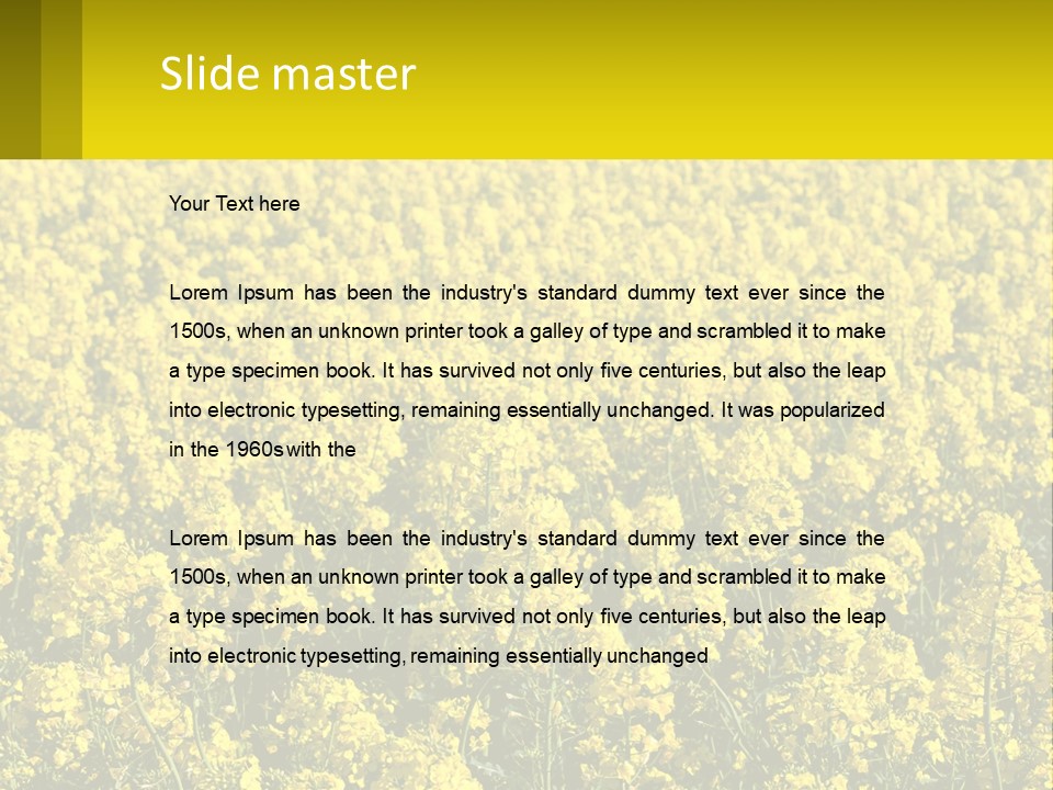 View Landscape Macro PowerPoint Template