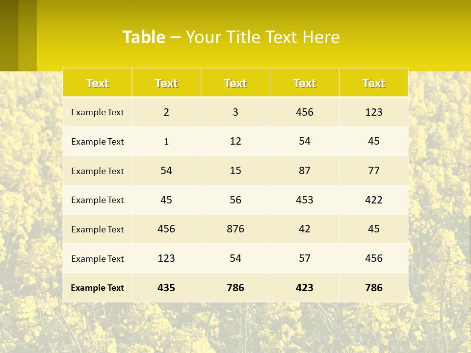 View Landscape Macro PowerPoint Template