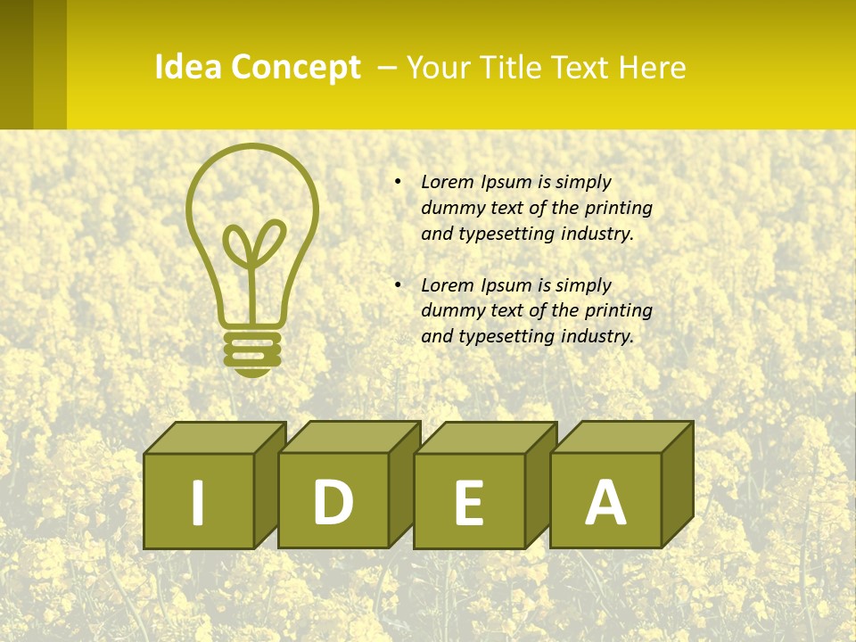 View Landscape Macro PowerPoint Template