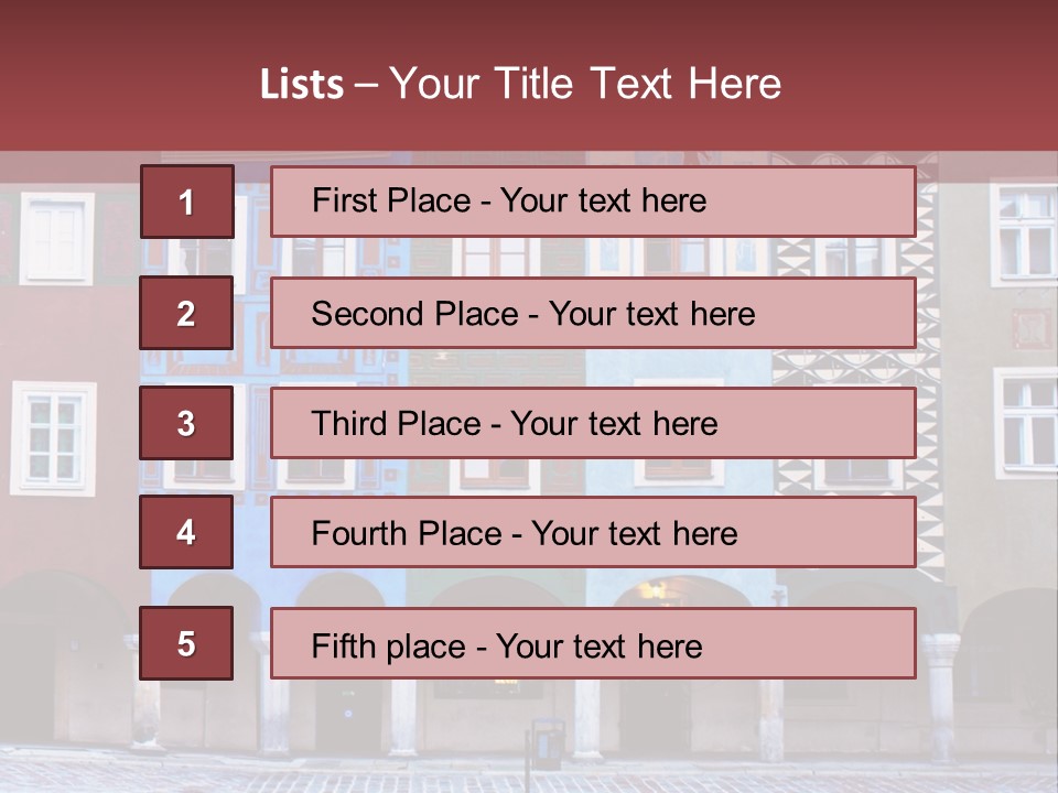 Pink Eastern Panorama PowerPoint Template
