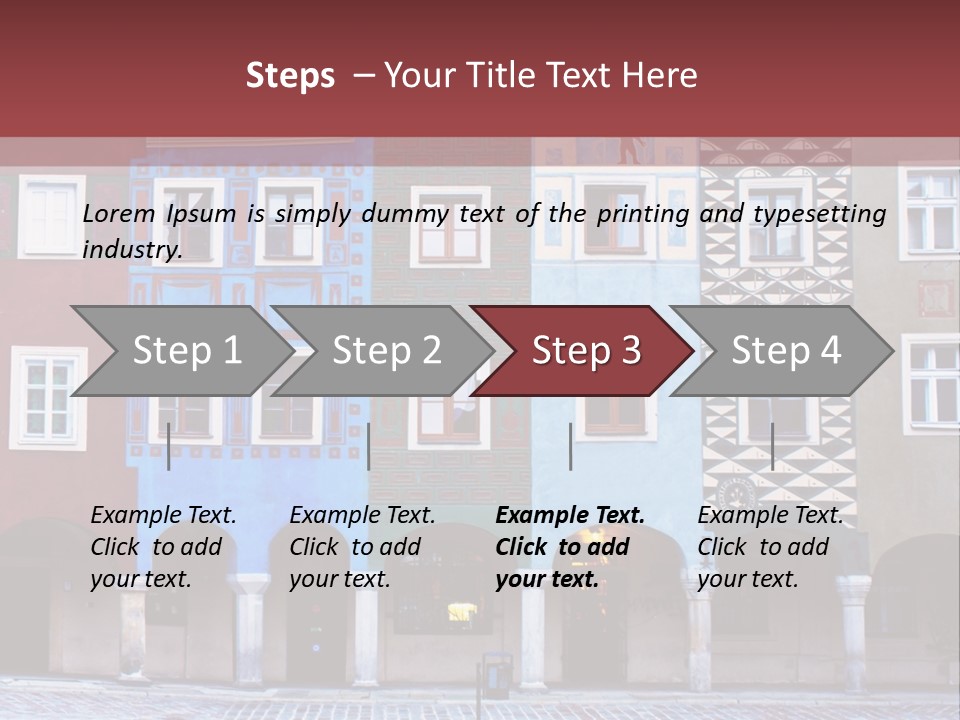 Pink Eastern Panorama PowerPoint Template
