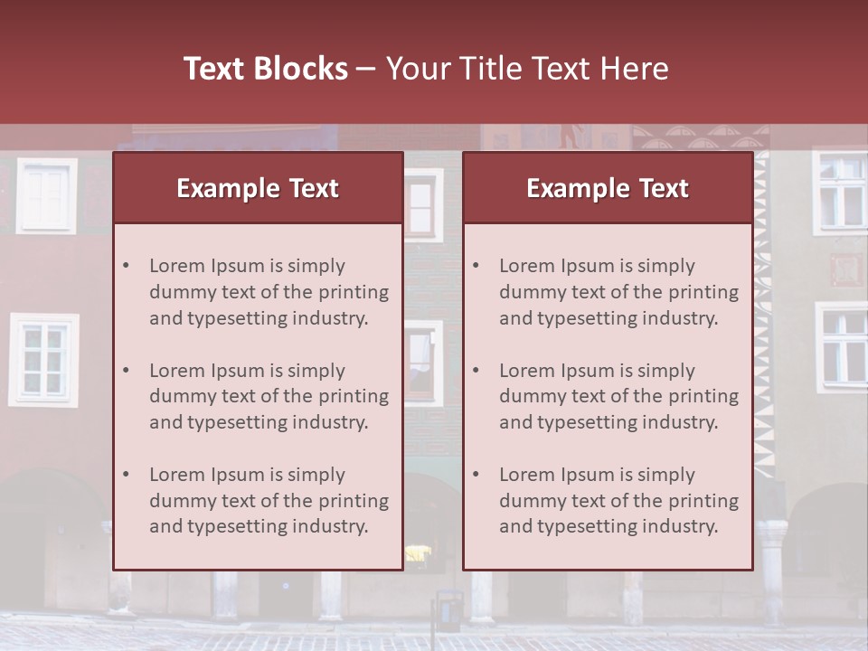 Pink Eastern Panorama PowerPoint Template