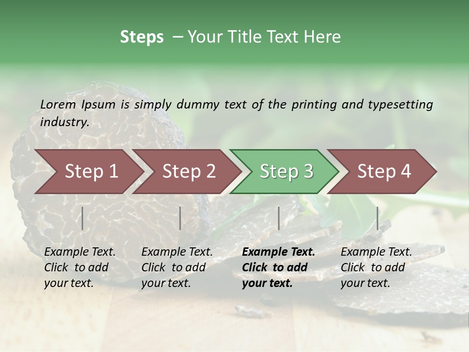 Ristorante Rucola Tuber PowerPoint Template