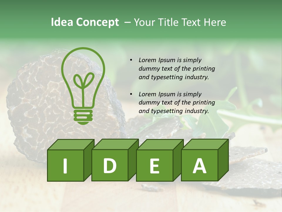 Ristorante Rucola Tuber PowerPoint Template