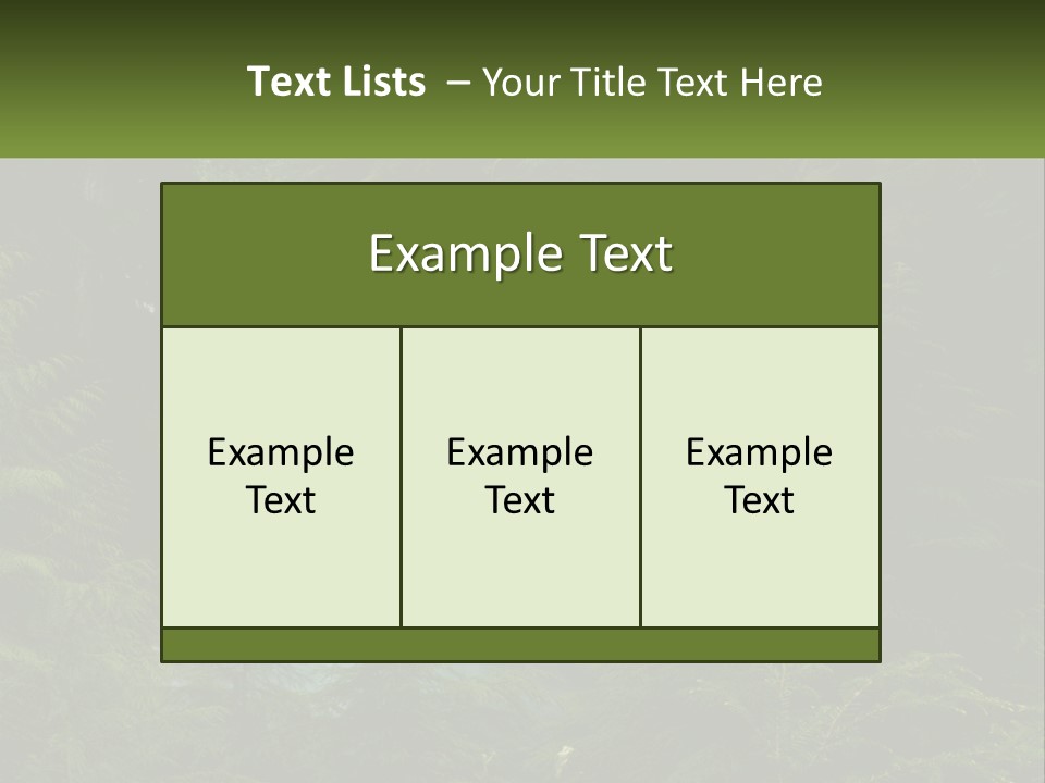 Green Glow Koosah Falls PowerPoint Template