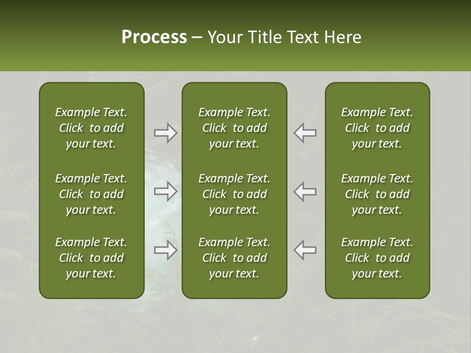 Green Glow Koosah Falls PowerPoint Template