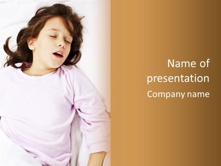 Childhood Small Resting PowerPoint Template