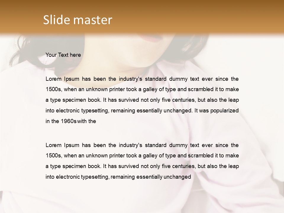 Childhood Small Resting PowerPoint Template