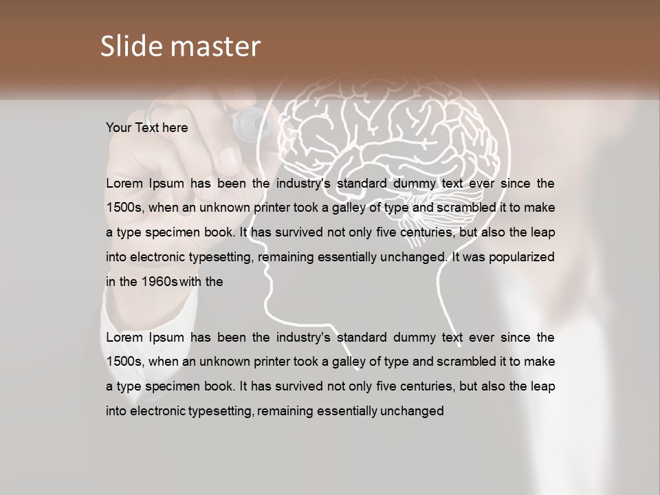 Intelligence Science Brainstorm PowerPoint Template