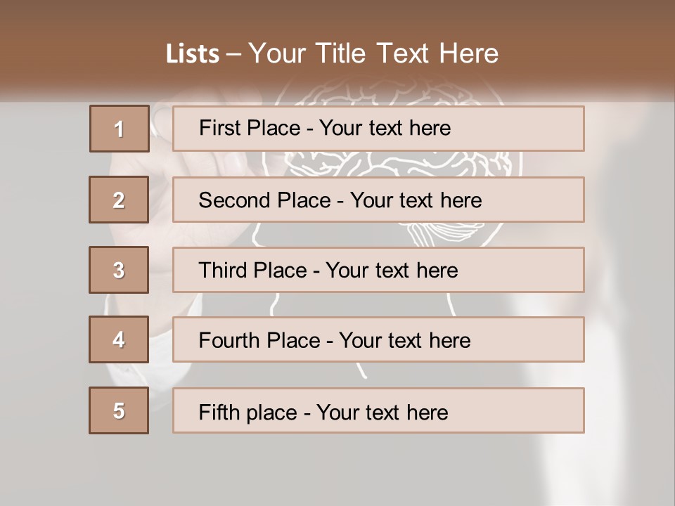 Intelligence Science Brainstorm PowerPoint Template