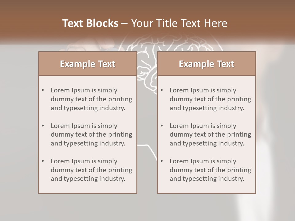 Intelligence Science Brainstorm PowerPoint Template