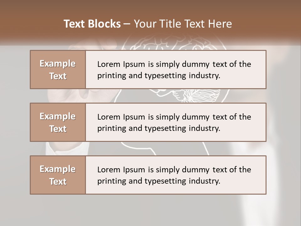 Intelligence Science Brainstorm PowerPoint Template