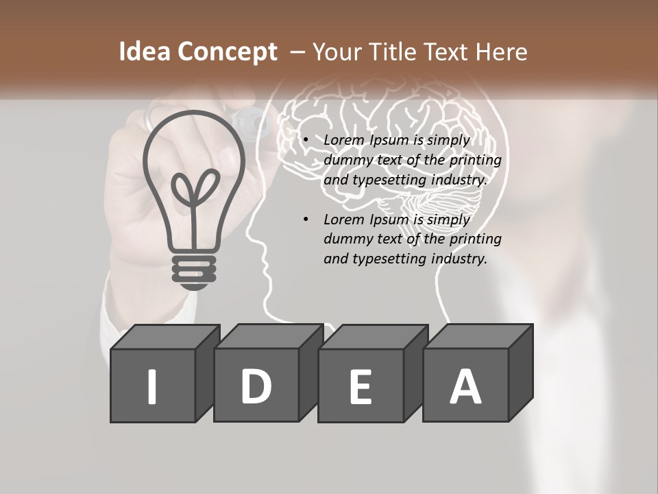 Intelligence Science Brainstorm PowerPoint Template