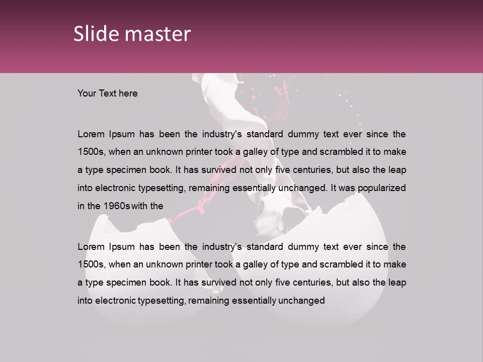 Energy Divided Individuality PowerPoint Template