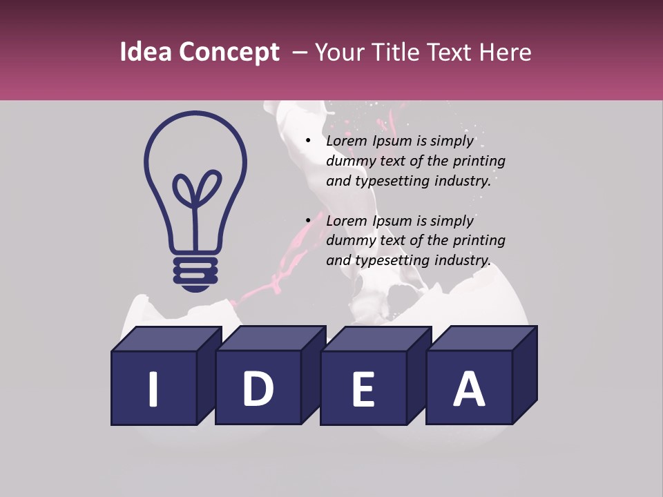 Energy Divided Individuality PowerPoint Template
