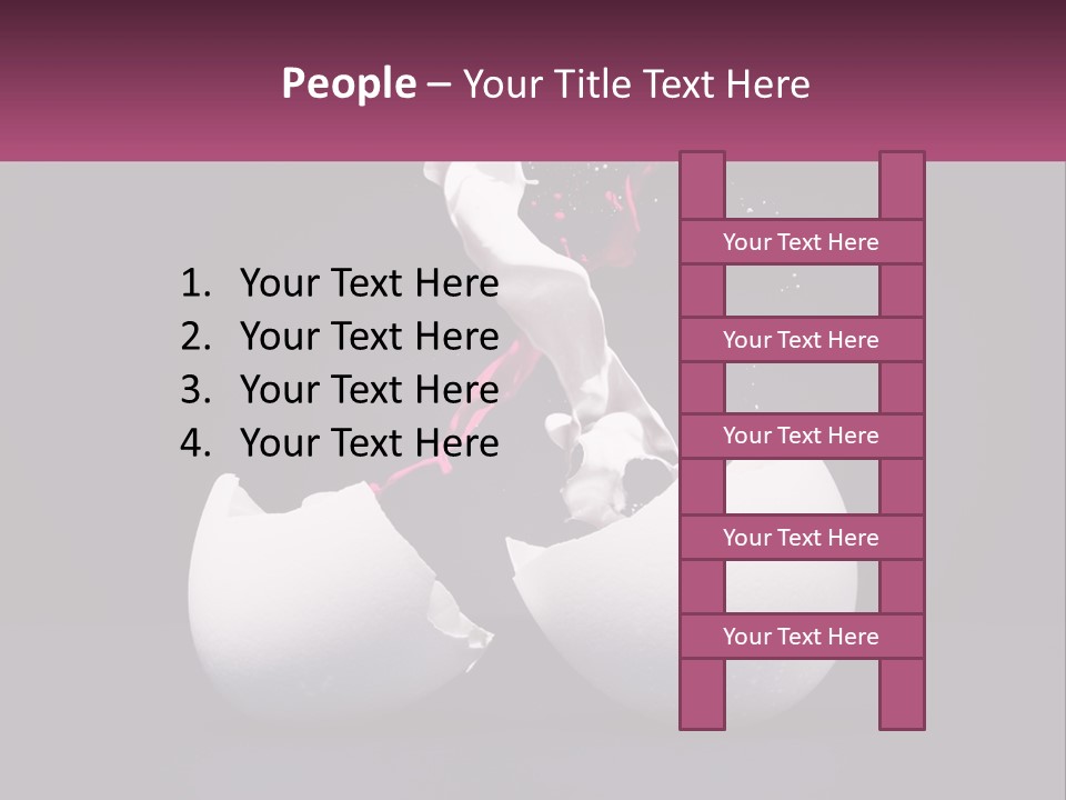 Energy Divided Individuality PowerPoint Template